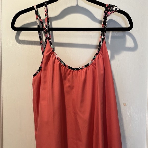 Roxy Pink Flowy Tank - Size Medium - Picture 1 of 5